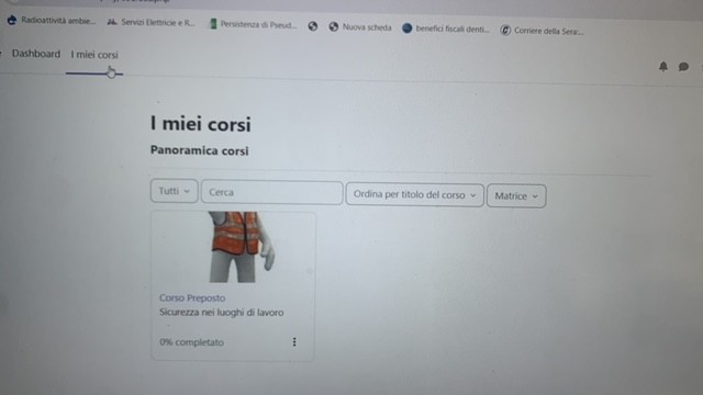 I miei corsi